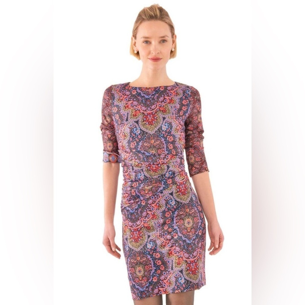 Gretchen Scott Designs Multicolor Paisley Sheath Dress